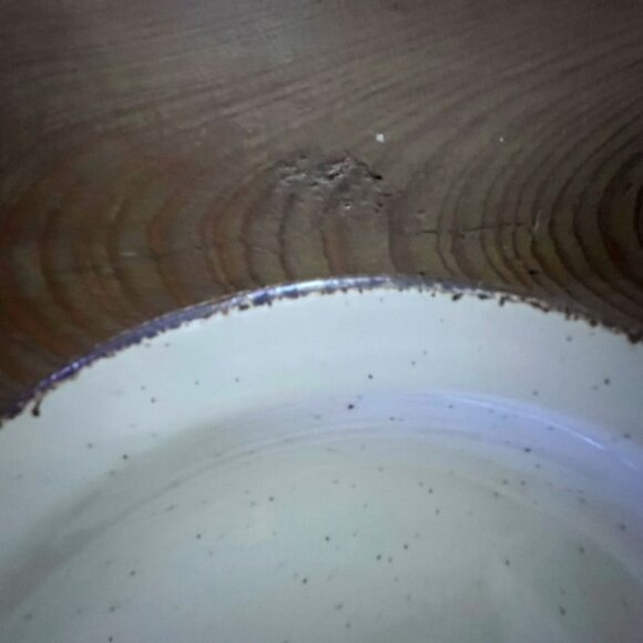 4 Midwinter Stonehenge Creation 7" Plates White Brown Edge Cottage Core England - Picture 2 of 5